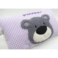 Best Namenskissen Taufkissen Kuschelkissen Kindergartenkissen Geburtsgeschenk  Bär Teddybär Kuschelbär Gastgeschenke