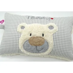 Best Namenskissen Taufkissen Kuschelkissen Kindergartenkissen Geburtsgeschenk  Bär Teddybär Kuschelbär Gastgeschenke