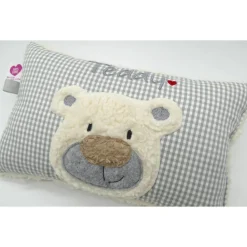 Best Namenskissen Taufkissen Kuschelkissen Kindergartenkissen Geburtsgeschenk  Bär Teddybär Kuschelbär Gastgeschenke