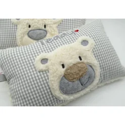 Best Namenskissen Taufkissen Kuschelkissen Kindergartenkissen Geburtsgeschenk  Bär Teddybär Kuschelbär Gastgeschenke