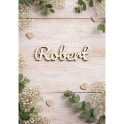 Tischdekoration|*Bastellieschen* Namensschild Holz Platzkarte personalisiert | Tischkarte mit Name | Holz Schriftzug Deko Taufe Geburtstag Hochzeit