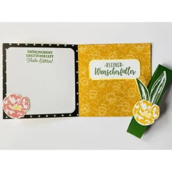 Best Narzissen Tulpen Geldkarte Gutscheinkarte - Osterkarte UniKat Handarbeit Stampin'Up Osterkarten
