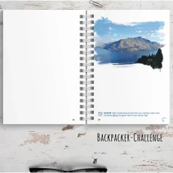 Geschenke|KIPITAN Neuseeland Reisetagebuch zum selberschreiben / als Abschiedsgeschenk - DIN A5 mit interaktiven Aufgaben & Reise-Zitaten