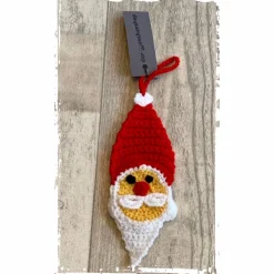 Best Niedliche Nikolausanhänger gehäkelt - Gesicht beidseitig angebracht! Höhe ca. 13cm - 17cm Geschenkeanhänger