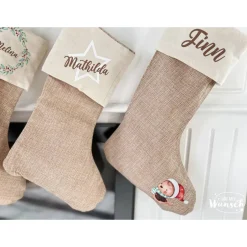 New Nikolaus | Nikolausstiefel | Personalisiert | Nikolausgeschenk | Jute | Hund | Katze | Geschenk zum Nikolaus Nikolausstiefel