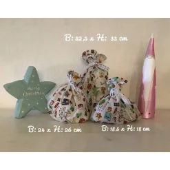 Nikolausbeutel Weihnachtsbeutel  Geschenksäckchen Unikat - Nußknacker Säckchen & Beutel