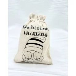 Best Nikolausbeutel  Wichtelbeutel Weihnachtgeschenk Du bist mir Wichtelig Weihnachten Geschenk Geschenkverpackung Säckchen & Beutel