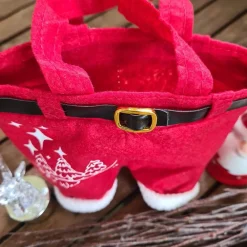 Hot Nikolaushose Mini personalisierbar | Weihnachtsmann Hose als Geschenkverpackung | Lustige Nikolaus Geschenkidee für Kind Säckchen & Beutel