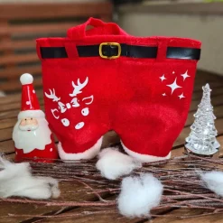 Säckchen & Beutel|Made by EiDa Nikolaushose Mini personalisierbar | Weihnachtsmann Hose als Geschenkverpackung | Lustige Nikolaus Geschenkidee für Kind