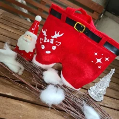 Säckchen & Beutel|Made by EiDa Nikolaushose Mini personalisierbar | Weihnachtsmann Hose als Geschenkverpackung | Lustige Nikolaus Geschenkidee für Kind