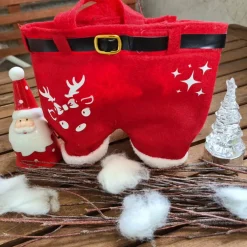 Säckchen & Beutel|Made by EiDa Nikolaushose Mini personalisierbar | Weihnachtsmann Hose als Geschenkverpackung | Lustige Nikolaus Geschenkidee für Kind