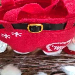 Best Nikolaushose Mini personalisierbar | Weihnachtsmann Hose als Geschenkverpackung | Lustige Nikolaus Geschenkidee für Kind Säckchen & Beutel