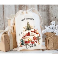 Sale Nikolaussack, Geschenke Kinder personalisiert mit Name, Nikolausgeschenk, Tasche, Nikolausbeutel Weihnachten Säckchen & Beutel