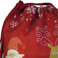 Säckchen & Beutel|Maus-Design Nikolaussack mit Namen beidseitig personalisierbar in 2 Größen / Nikolaus / Weihnachtsmann / Nikolausstiefel mit Name