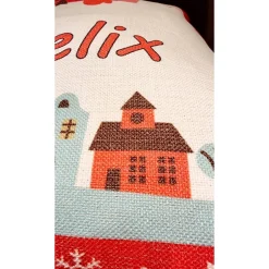 Säckchen & Beutel|Maus-Design Nikolaussack mit Namen beidseitig personalisierbar in 2 Größen / Nikolaus / Weihnachtsmann / Nikolausstiefel mit Name