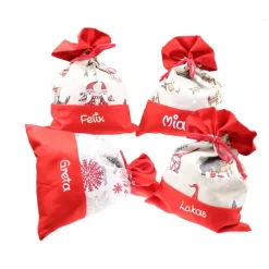 Nikolaussäckchen Elche mit Namen - Dekoration zu Weihnachten oder Advent Alternative Nikolaustiefel Nikolaussack Säckchen & Beutel