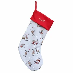 Nikolausstiefel|Mein Name Nikolausstiefel Elch mit Namen - Nikolaussocke personalisiert - Geschenk zum Nikolaus Advent - Weihnachststiefel
