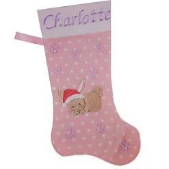 Nikolausstiefel|Stickstube Eckental Nikolausstiefel Hase mit Namen