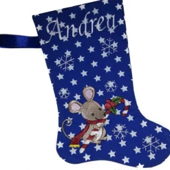 Nikolausstiefel|Stickstube Eckental Nikolausstiefel Hase mit Namen