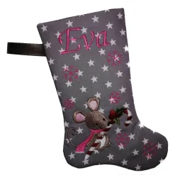 Nikolausstiefel|Stickstube Eckental Nikolausstiefel Hase mit Namen