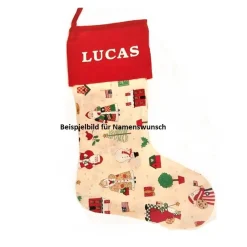 Best Nikolausstiefel, Kaminsocke zum befüllen und aufhängen Nikolausstiefel