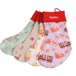 Online Nikolausstiefel Lebkuchenhaus mit Namen - Nikolaussocke personalisiert - Geschenk zum Nikolaus - Weihnachststiefel Nikolausstiefel