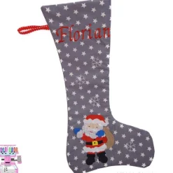 Nikolausstiefel|Stickstube Eckental Nikolausstiefel mit Name Florian bestickt
