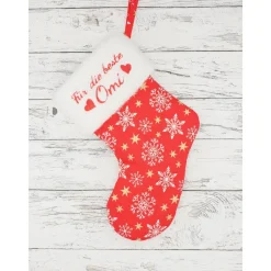 Nikolausstiefel personalisiert Highheel aus Stoff zum Befüllen Nikolausstiefel