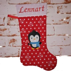 Discount Nikolausstiefel Pinguin mit Namen Nikolausstiefel