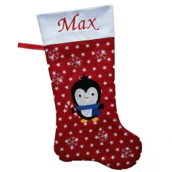 Discount Nikolausstiefel Pinguin mit Namen Nikolausstiefel