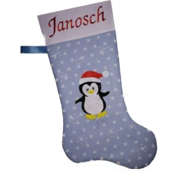 Nikolausstiefel Pinguin mit Namen Nikolausstiefel