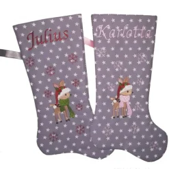 Nikolausstiefel Rentier mit Namen Nikolausstiefel