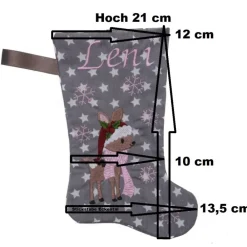 Discount Nikolausstiefel Rentier mit Namen Nikolausstiefel