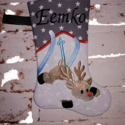 Discount Nikolausstiefel Rentier mit Namen Nikolausstiefel