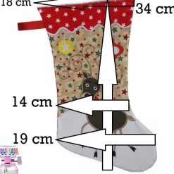 Nikolausstiefel|Stickstube Eckental Nikolausstiefel Rentier XXL Big