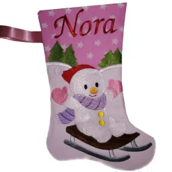 Best Nikolausstiefel Schneemann mit Namen Nikolausstiefel