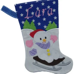 Best Nikolausstiefel Schneemann mit Namen Nikolausstiefel