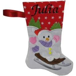 Best Nikolausstiefel Schneemann mit Namen Nikolausstiefel