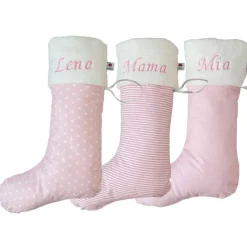 Discount Nikolausstrumpf XXL / Nikolausstiefel / Nikolaussocke mit Namen personalisiert in grau Nikolausstiefel