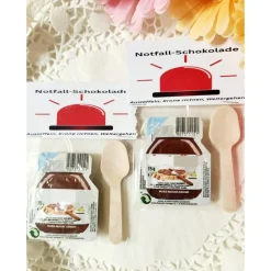 Geschenke|Geschenketresen Notfall-Schokolade zum Löffeln, Geschenk, Mitbringsel, Mitgebsel, Gastgeschenk, Kleine Auszeit, Geschenk, Kleinigkeit, O