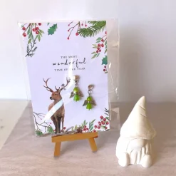 Online Ohrringe * Schutzengel * Grün * Ohrstecker * Grußkarte Weihnachten * Geschenkidee Weihnachtsgeschenke