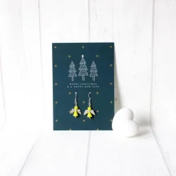Sale Ohrringe * Schutzengel * Hellgrün * Ohrhaken 925er Silber * Grußkarte Weihnachten * Geschenkidee Weihnachtsgeschenke