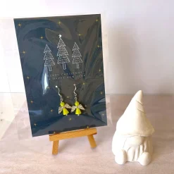 Sale Ohrringe * Schutzengel * Hellgrün * Ohrhaken 925er Silber * Grußkarte Weihnachten * Geschenkidee Weihnachtsgeschenke
