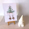 Weihnachtsaccessoires|UtosaDesign Ohrringe * Schutzengel * Rosa* Ohrhaken Bronze* Grußkarte Weihnachten * Geschenkidee