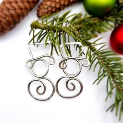 Ohrringe Frosty, gold oder silber Weihnachtsaccessoires