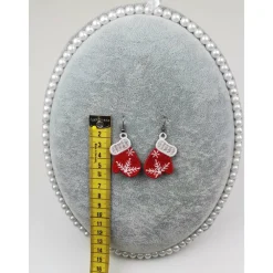 Outlet Ohrringe Fäustlinge Lace Weihnachten Christmas Weihnachtsaccessoires