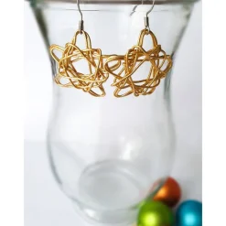 New Ohrringe goldener Stern Weihnachtsaccessoires
