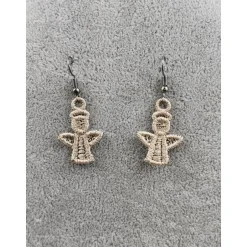 Hot Ohrringe Lace Engel Creme Klein Weihnachtsaccessoires