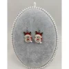Discount Ohrringe Lace Rentier mit Mütze einseitig Weihnachtsaccessoires