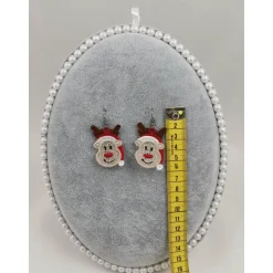 Discount Ohrringe Lace Rentier mit Mütze einseitig Weihnachtsaccessoires